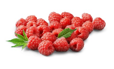Raspberry, Fruit, Isolated.