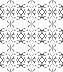 Black and white geometric seamless pattern with line, abstract b