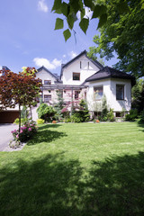 Front of luxury villa