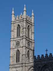 Notre-Dame Basilica Tower in Montreal