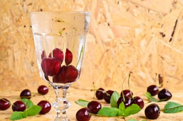 Cocktail with cherry