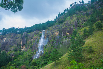 Bambarakanda Ella, the tallest waterfall in Sri Lanka