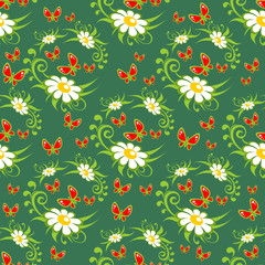 flowers seamless pattern