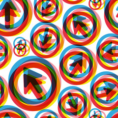 Obraz premium Arrows. Seamless pattern. Vector illustration.