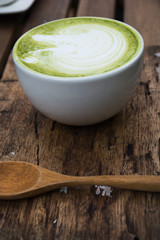 Japanese drink, Matcha Latte Cup of green tea