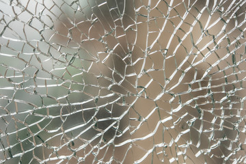 pattern of a broken glass window