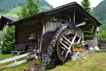 Foto auf Acrylglas Mühlen Holzmühle