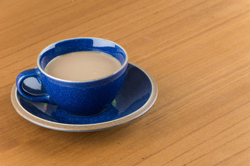 a cup of hot coffee