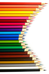 Color pencil on paper background