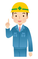 作業員　男性　解説