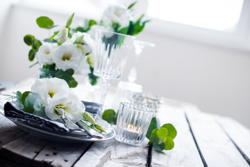 summer wedding table decoration