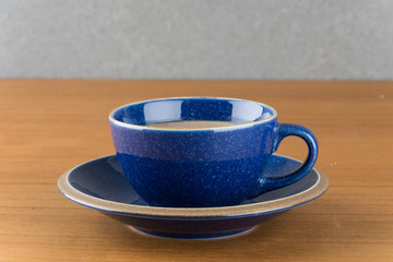 a cup of hot coffee