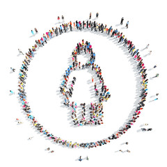 people in the shape of a man.