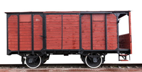 wooden wagon - obrazy, fototapety, plakaty