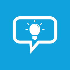 Light bulb message icon