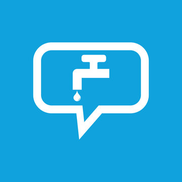recommend clip art: Water tap message icon