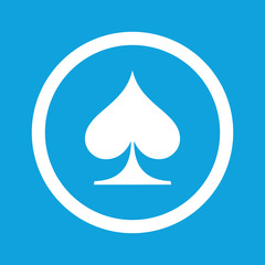 Fototapeta premium Spades sign icon