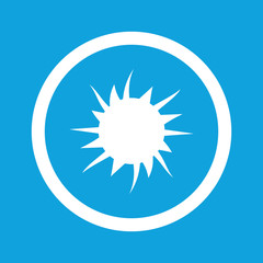 Starburst sign icon