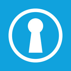 Keyhole sign icon