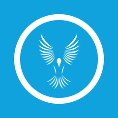 Fototapeta premium Flying bird sign icon