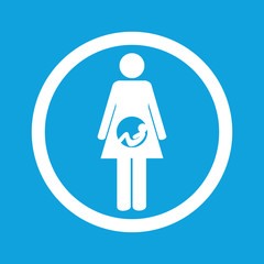 Pregnancy sign icon