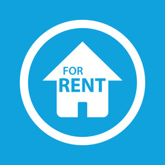 House for rent sign icon