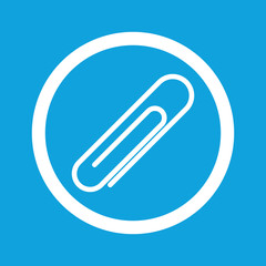 Paperclip sign icon
