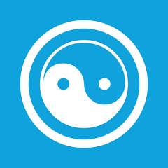 Fototapeta premium Ying yang sign icon