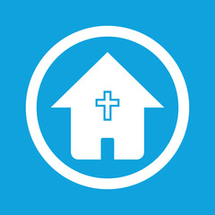 Obraz premium Christian house sign icon