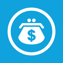 Dollar purse sign icon