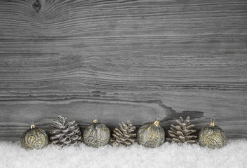 Holz Hintergrund in Grau zu Weihnachten als Dekoration