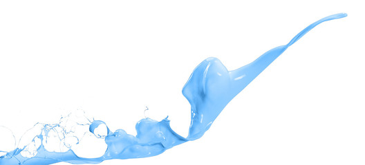 isolated blue splash