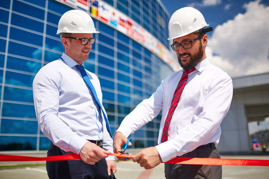 Cutting Red Ribbon