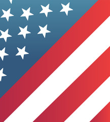 Patriotic fourth of july vector