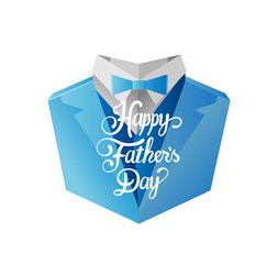 Fathers day greeting vector