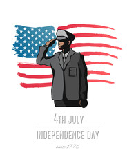 Independence day concept vector