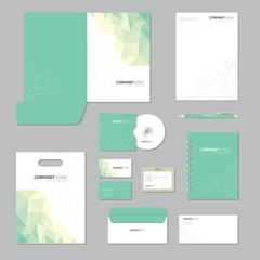 Stationery template design. Corporate identity business set.
