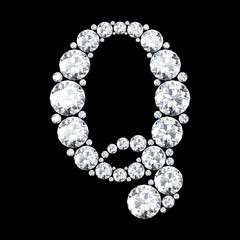 A stunning beautiful Q set in diamonds