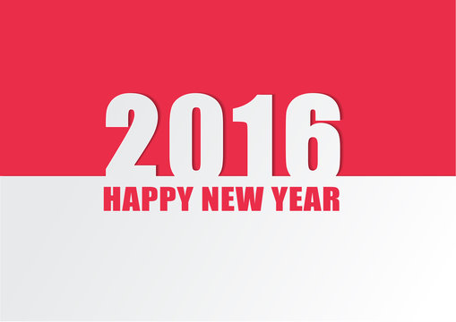 creative happy new year 2016 design. Vector illustration