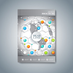 Modern template layout brochure, magazine, flyer, booklet, cover