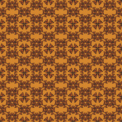 Hand drawn pattern in boho style