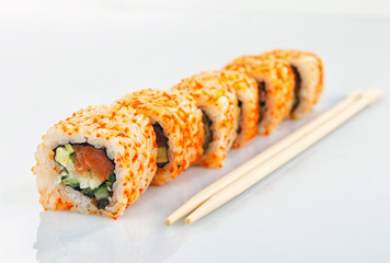 Sushi roll isolated