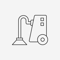 Vacuum cleaner line icon