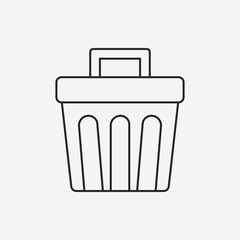 trash can line icon