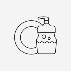 Detergents line icon