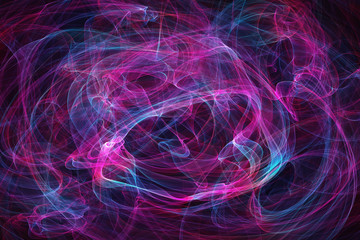 The magical form of pink blue purple smoke. abstract  background