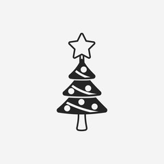 Fototapeta premium Christmas tree icon