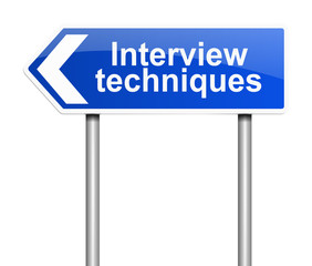 Interview techniques concept.