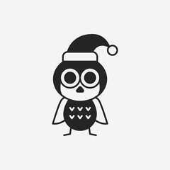 Christmas bird icon