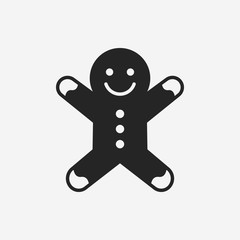 gingerbread man icon